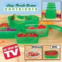 STAY FRESH GREEN CONTAINERS 10 PIECE