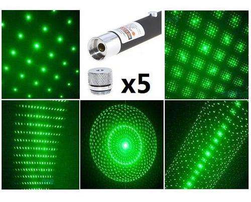 5 IN 1 50MW GREEN LASER POINTER. 5 DIFFERENT STAR CAPS!!!!!!!!!