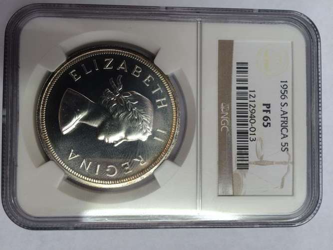 1956 5 SHILLING PF 65