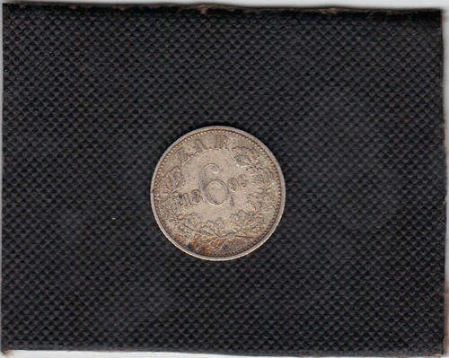 ZAR 1893 6 PENCE