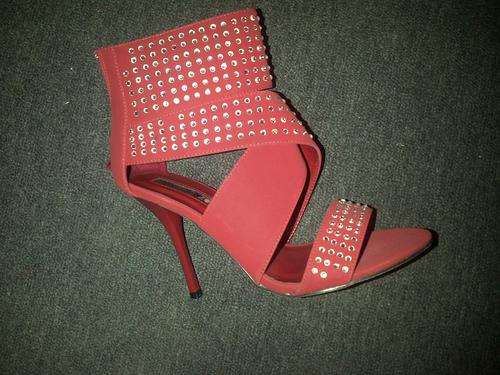 Red strappy heel - Size 6 only