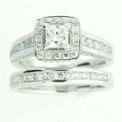 HIGH QUALITY [1.00ct] DIAMOND [7.516g] SOLID WHITE GOLD RING-R51587