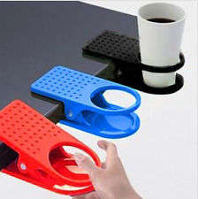 Home Office Use Drink Cup Party Coffee/ Glass  Holder Stand Clip Desk Table