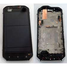 LCD DISPLAY + TOUCH SCREEN DIGITISER W FRAME ASSEMBLY FOR CATERPILLER CAT S60 4.7"