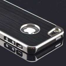 Brushed Metal Aluminum Hard Case Back Cover for Samsung Galaxy S4 IV i9500+ Film+Stylus pen