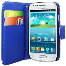 SAMSUNG GALAXY S3 MINI i8190 SIDE WALLET FLIP PU LEATHER CASE COVER + SP & STYLUS PEN