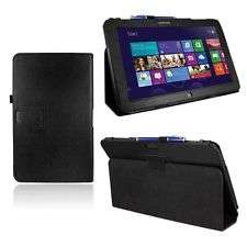 Folio Flip PU Leather Case Cover Stand for Samsung ATIV Smart PC 11.6" + SP / STYLUS