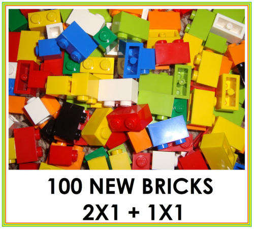 LEGO SMALL BUILDINGBRICKS/BLOCKS2X1 1x1 FOR SALE(100pcs)