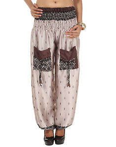 Harem-style sari pocket  pants from India