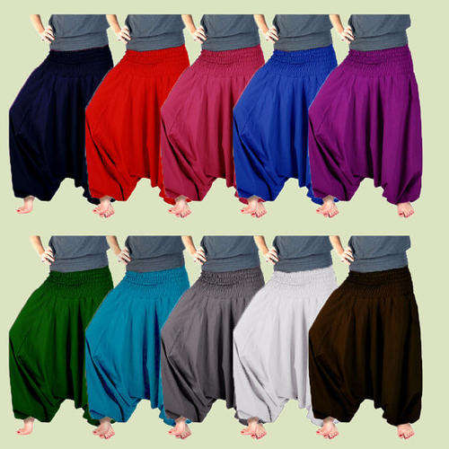 Black Balloon style harem pants for women from India