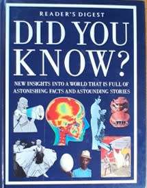Reader`s Digest Did you Know - HARD COVER