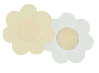 Julimex ONCE-OFF Natural coloured SATIN self-adhesive Nipple Covers 4 Pairs