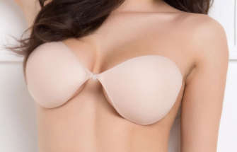 JULIMEX High Quality Re-usable Beige Self-Adhesive Bra size E