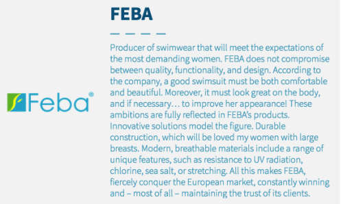 High Quality Imported Swimwear Bikini FEBA F13 405 36E