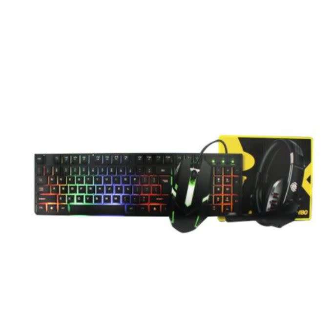 4 in 1 Andowl  Gaming Mouse Keyboard Headphones & Mouse Pad