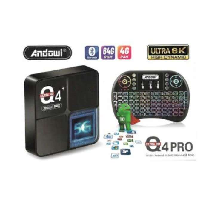 Andowl TV Box Q4 PRO Mini 6K UHD with Wi-Fi USB 2.0