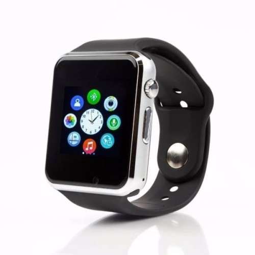 *Local stock* Immediate courier * A1 Bluetooth GSM Smartwatch Black \ White silicone bands