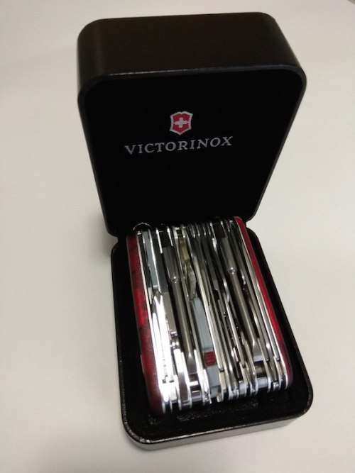Victorinox Swiss Champ XAVT 91mm Swiss Army Knife ( largest swisschamp with all tools) - Red