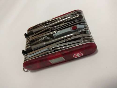 Victorinox Swiss Champ XAVT 91mm Swiss Army Knife ( largest swisschamp with all tools) - Red