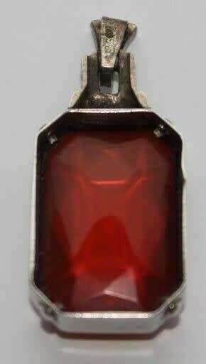 Silver Pendant No Red Stone