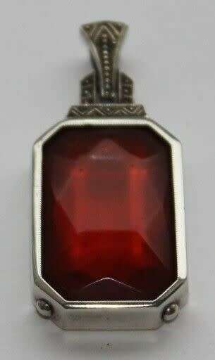 Silver Pendant No Red Stone