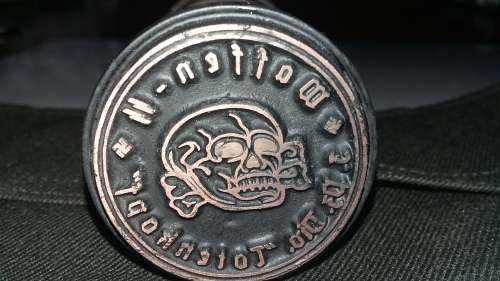 WW11 GERMAN TOTENKOPF SKULL STAMP