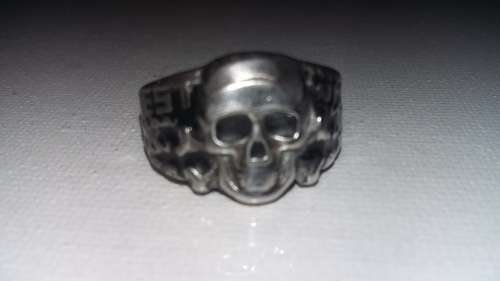 WW11 WW2 GERMAN SKULL RING