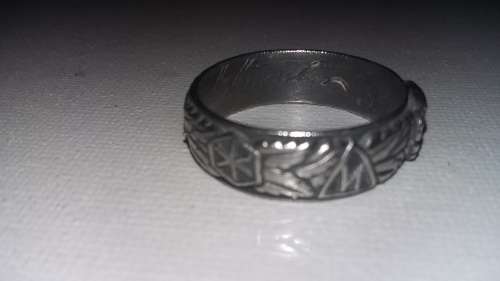 WW2 WW11 GERMAN SKULL RING