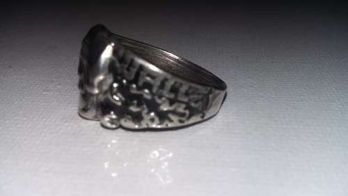 ww2 GERMAN WESTWALL SKULL RING