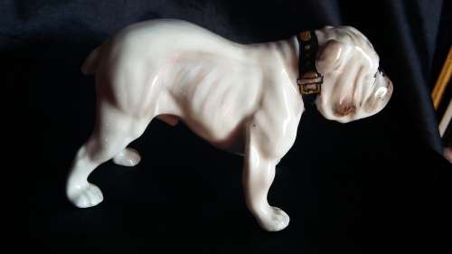 RARE ROYAL DOULTON BULL-DOG WITH MAKERS MARK