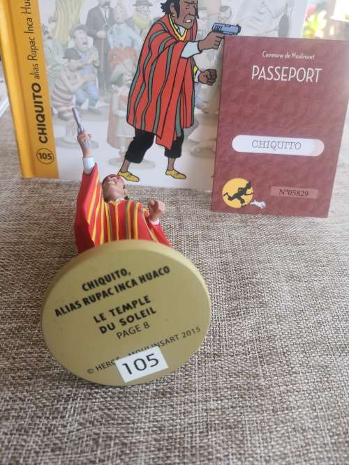 Tintin - The Prisoners of the Sun - Chiquito Figurine