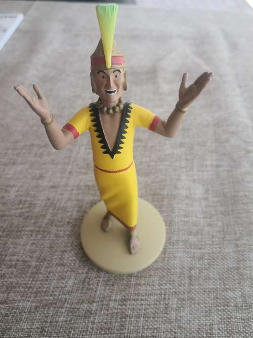 Tintin - The Prisoners of the Sun - The Inca Noble Son of the Sun Figurine - from page 59