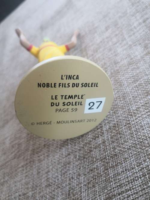 Tintin - The Prisoners of the Sun - The Inca Noble Son of the Sun Figurine - from page 59