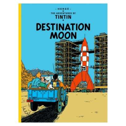 Tintin - Destination Moon - Professor Calculus - with hearing aid - from page 43