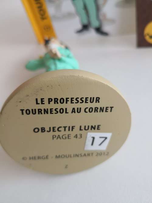 Tintin - Destination Moon - Professor Calculus - with hearing aid - from page 43