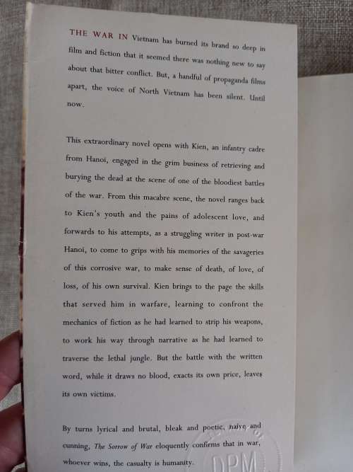 The Sorrow of War - the award winning novel from North Vietnam - Bao Ninh