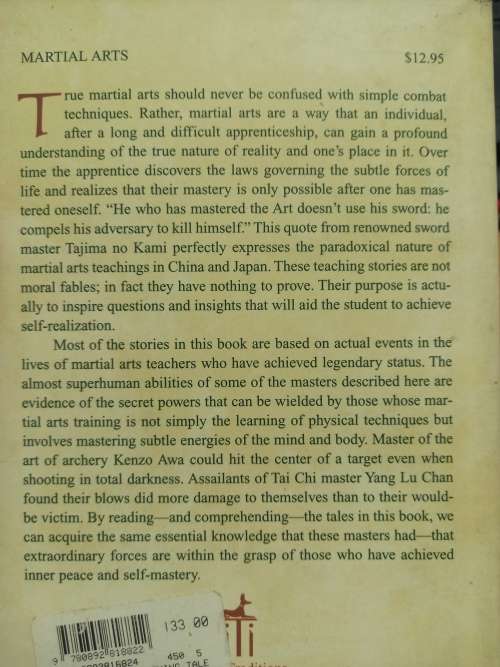 Martial Arts Teaching Tales of Power and Paradox - Pascal Fauliot - freeing the mind, focusing chi,