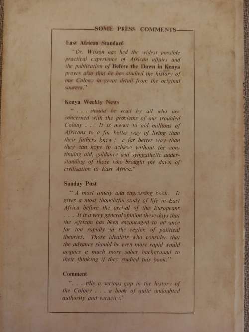 Before the Dawn in Kenya - Christopher Wilson