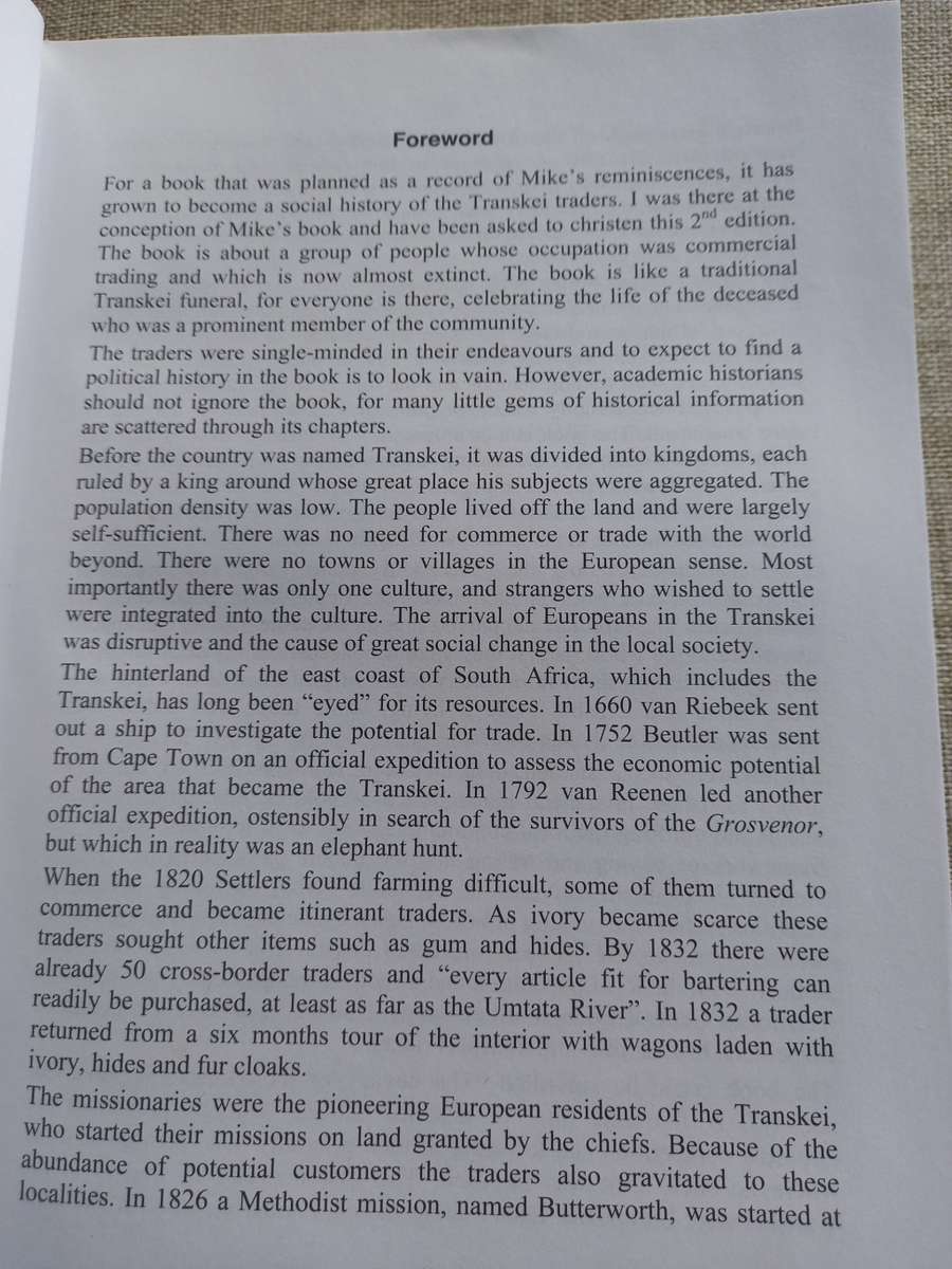 Traders and Trading Stations of the Central and Southern Transkei - 3rd edition - Mike Thompson
