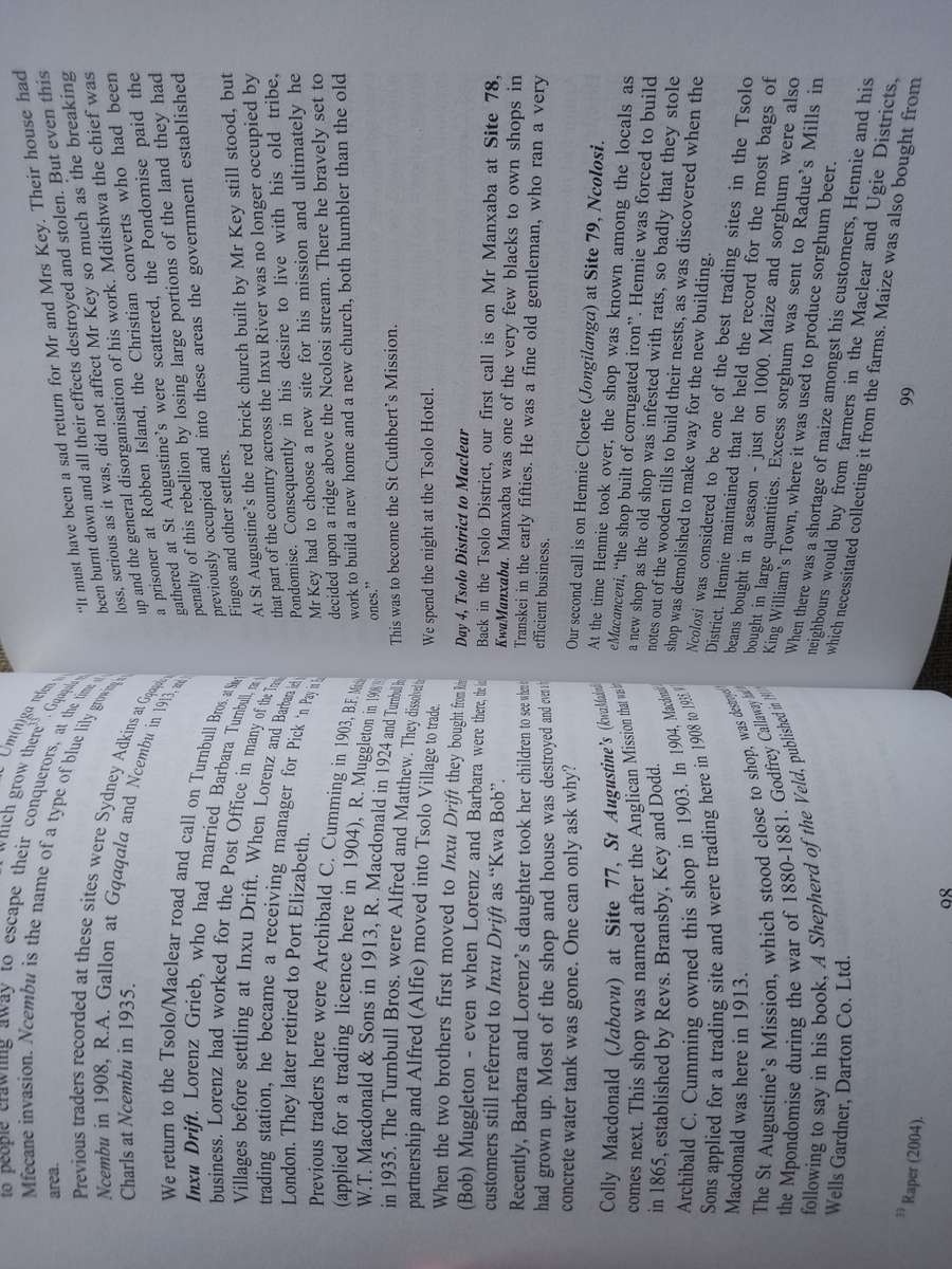 Traders and Trading Stations of the Central and Southern Transkei - 3rd edition - Mike Thompson