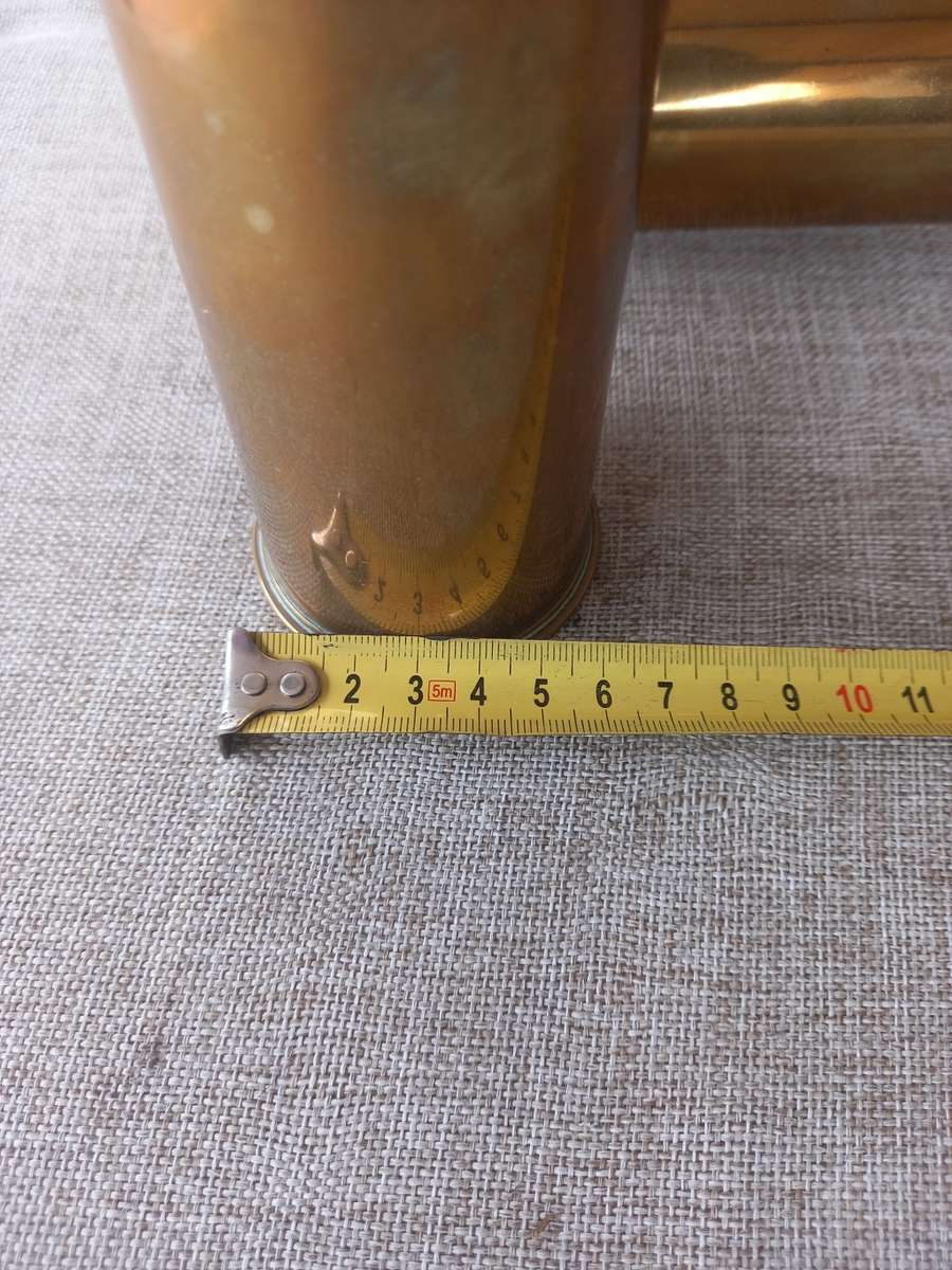 Artillery Shell / Trench art Brass pieces x 2