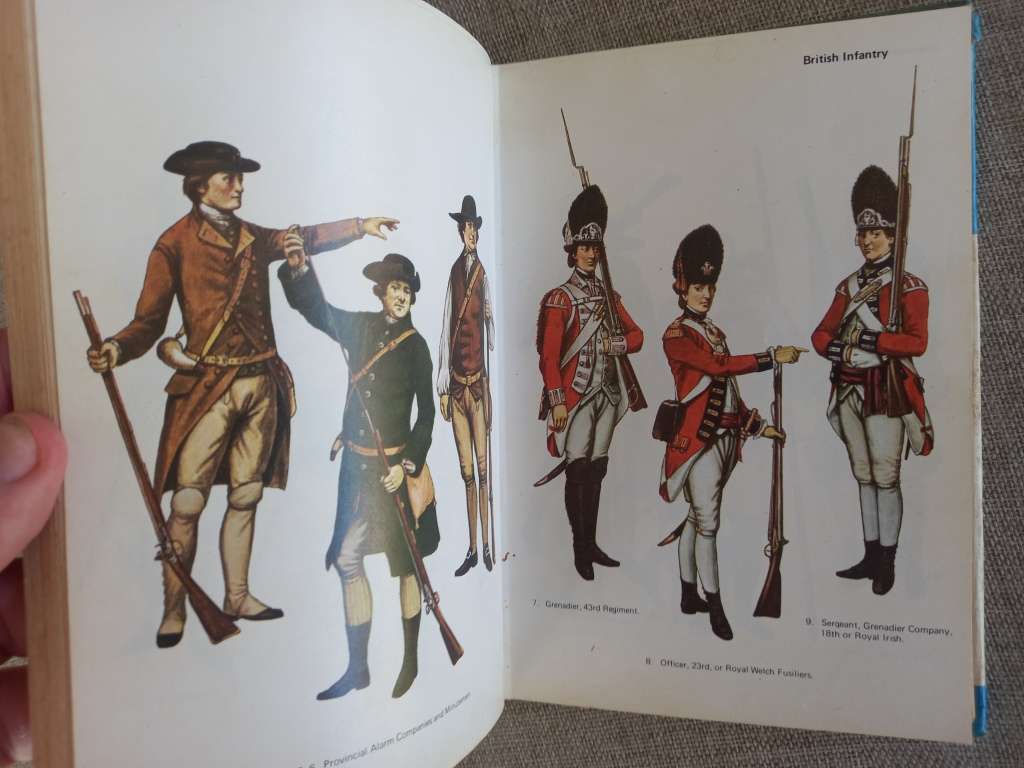 Uniforms of the American Revolution - Blandford Colour Series
