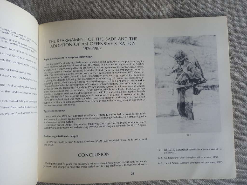 SPRINGBOK RECORD An exhibition 75 years of the history of the Defence Force - 1987 (english/Afrikaan