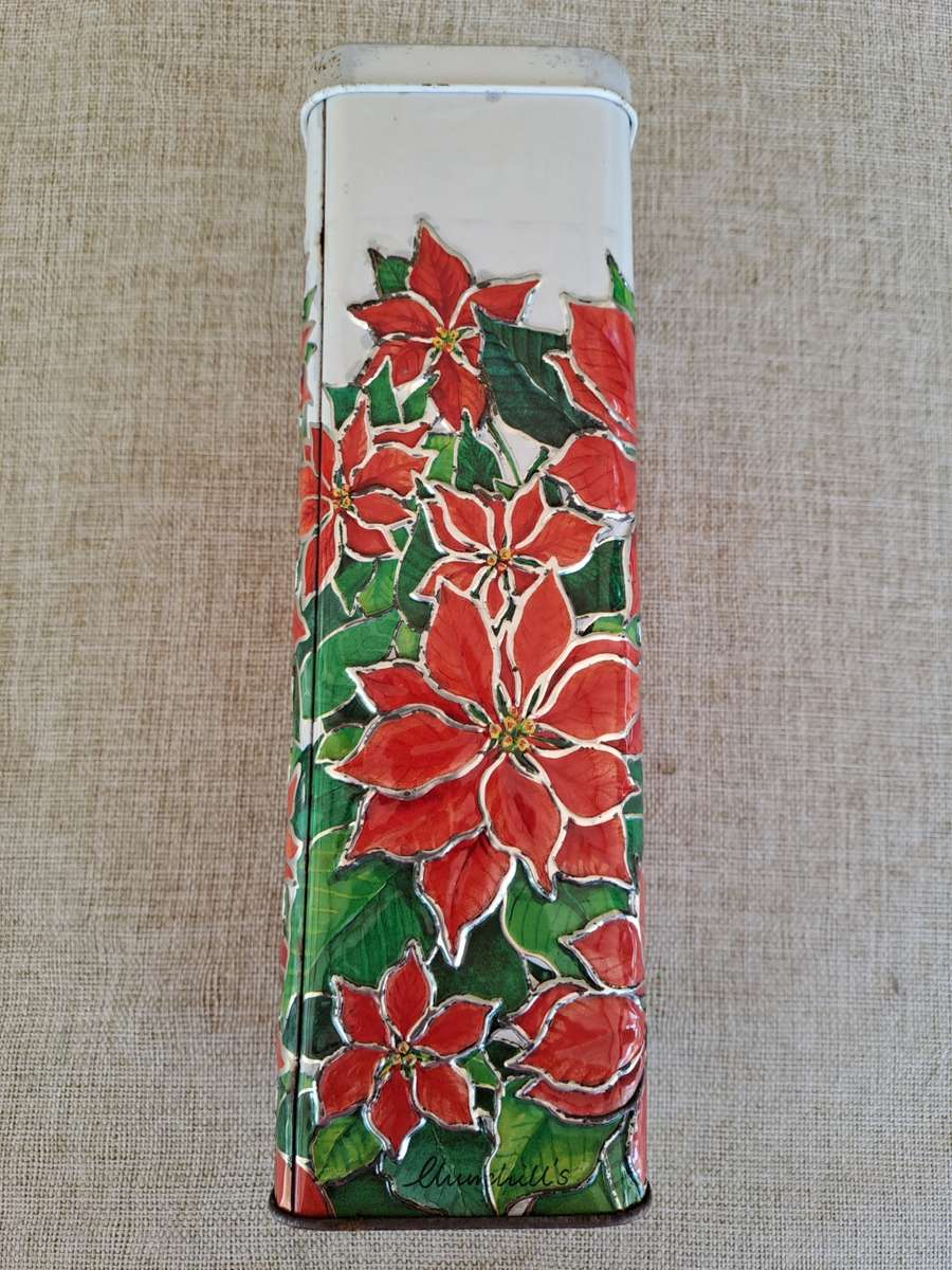 Churchhills Poinsettia Biscuit Collectors Tin