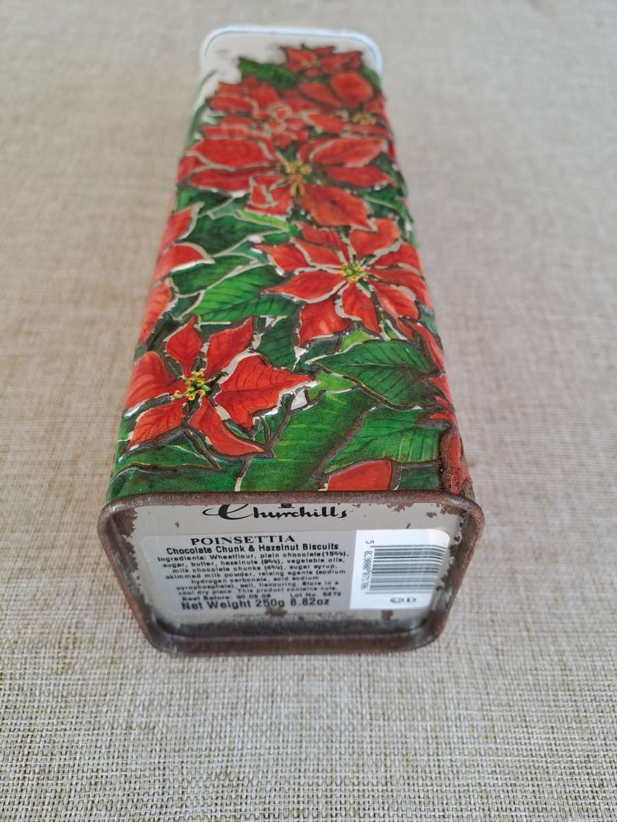 Churchhills Poinsettia Biscuit Collectors Tin
