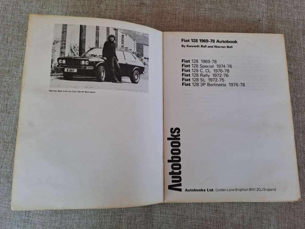 Fiat 128 Owners Workshop Manual 1969-78