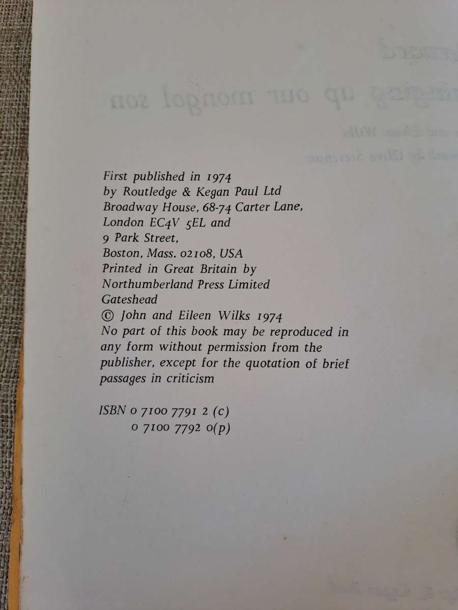 Bernard Bringing up our Mongol Son (Proof Copy) - John & Eileen Wilks