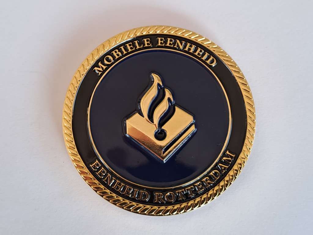 Netherlands Rotterdam Marine Police Challenge Coin