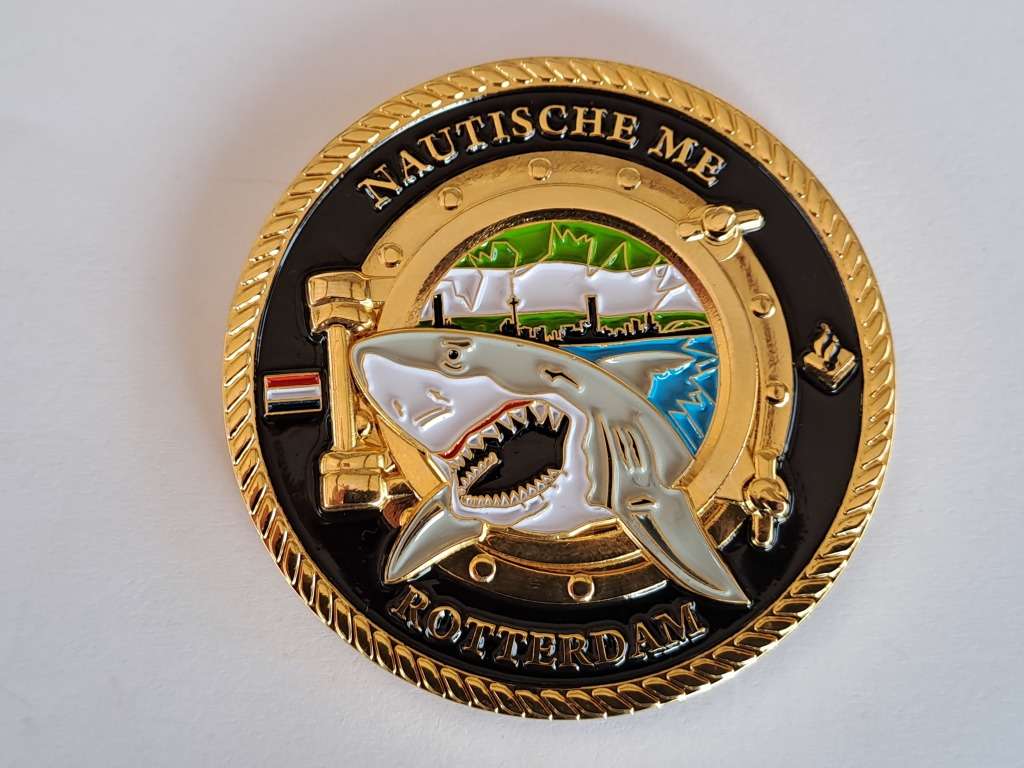Netherlands Rotterdam Marine Police Challenge Coin