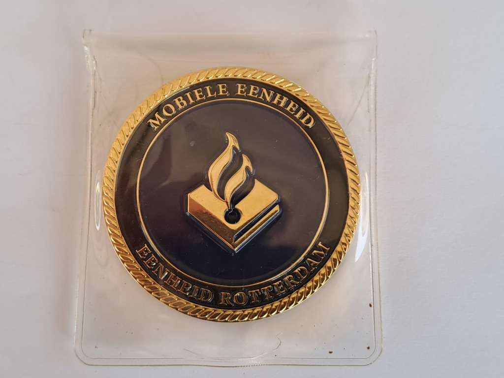 Netherlands Rotterdam Marine Police Challenge Coin